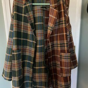 L/xl plaid jacket. Still on the website for 165.